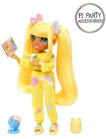 Poupée 22cm Sunny (jaune) Rainbow Junior High Pyjama Party - Rainbow High