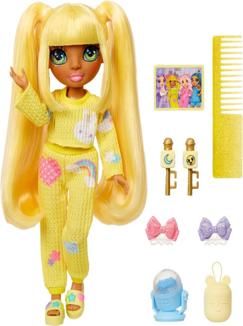 Poupée 22cm Sunny (jaune) Rainbow Junior High Pyjama Party - Rainbow High - Kiabi