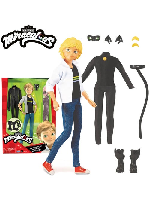 Poupée Adrien Et 2 Tenues - Miraculous - Kiabi