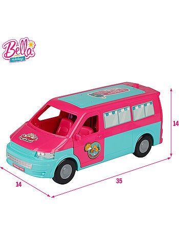 Poupée avec camping-car et accessoires bella