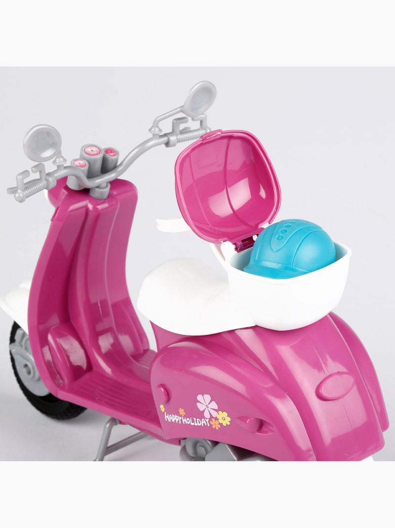 Poupée avec scooter et accessoires isabella N/A - Kiabi
