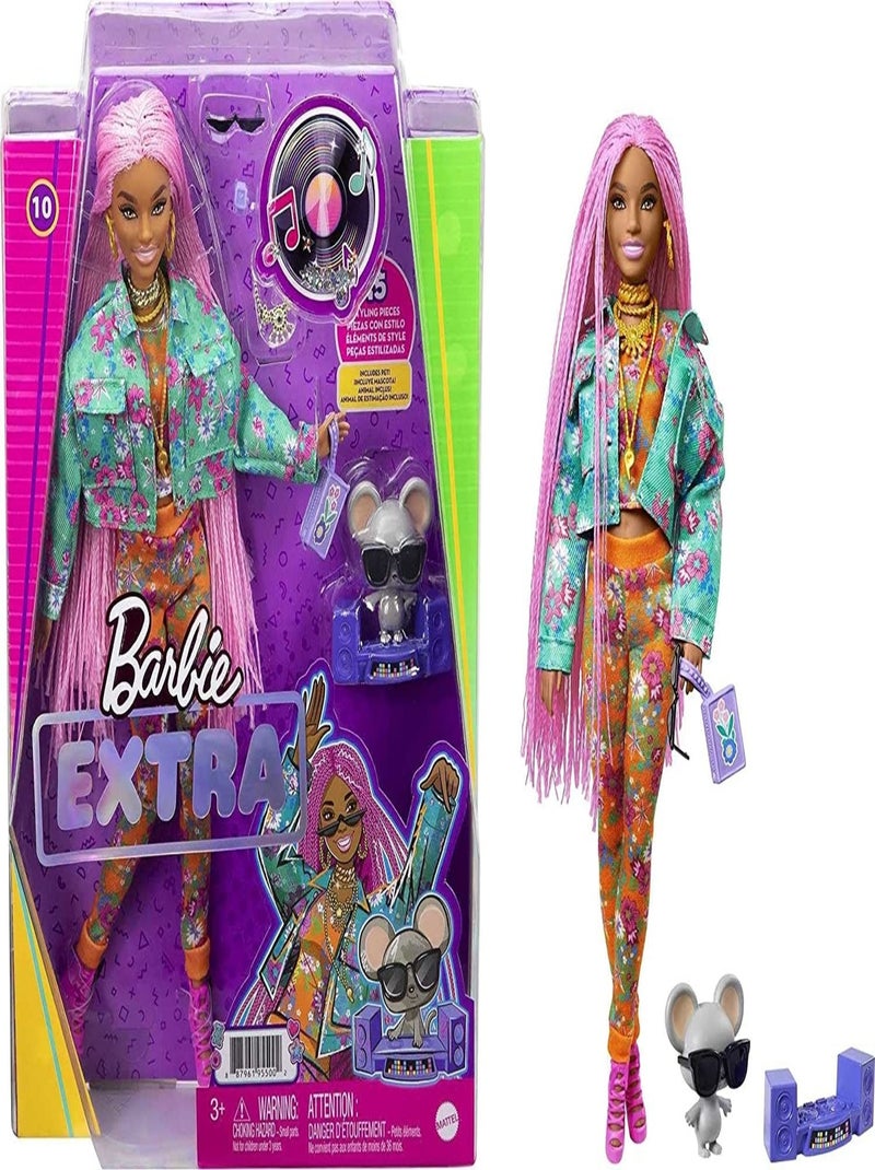 Poupée Barbie - Barbie Extra Souris Dj - Mattel Multicolore - Kiabi