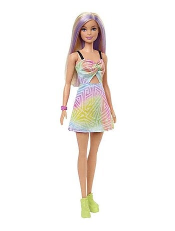 Poupée Barbie : Barbie Fashionista : mèches violettes