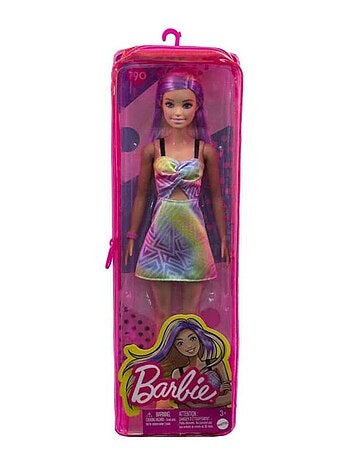 Poupée Barbie : Barbie Fashionista : mèches violettes