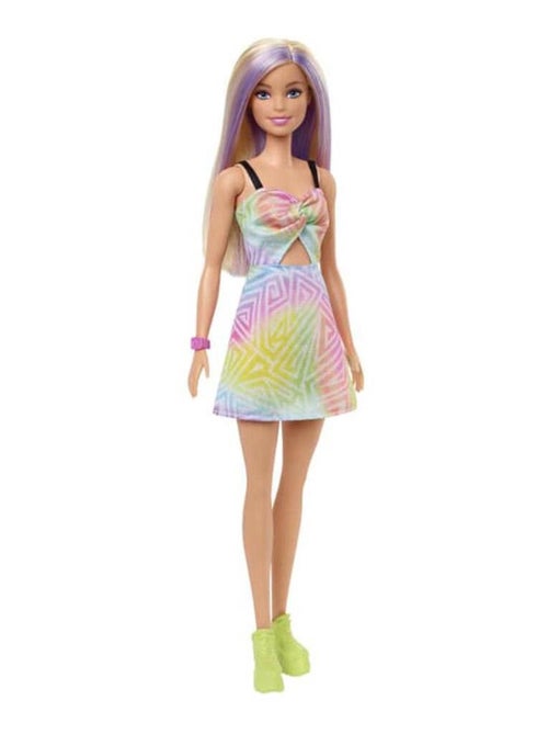 Poupée Barbie : Barbie Fashionista : mèches violettes - Kiabi