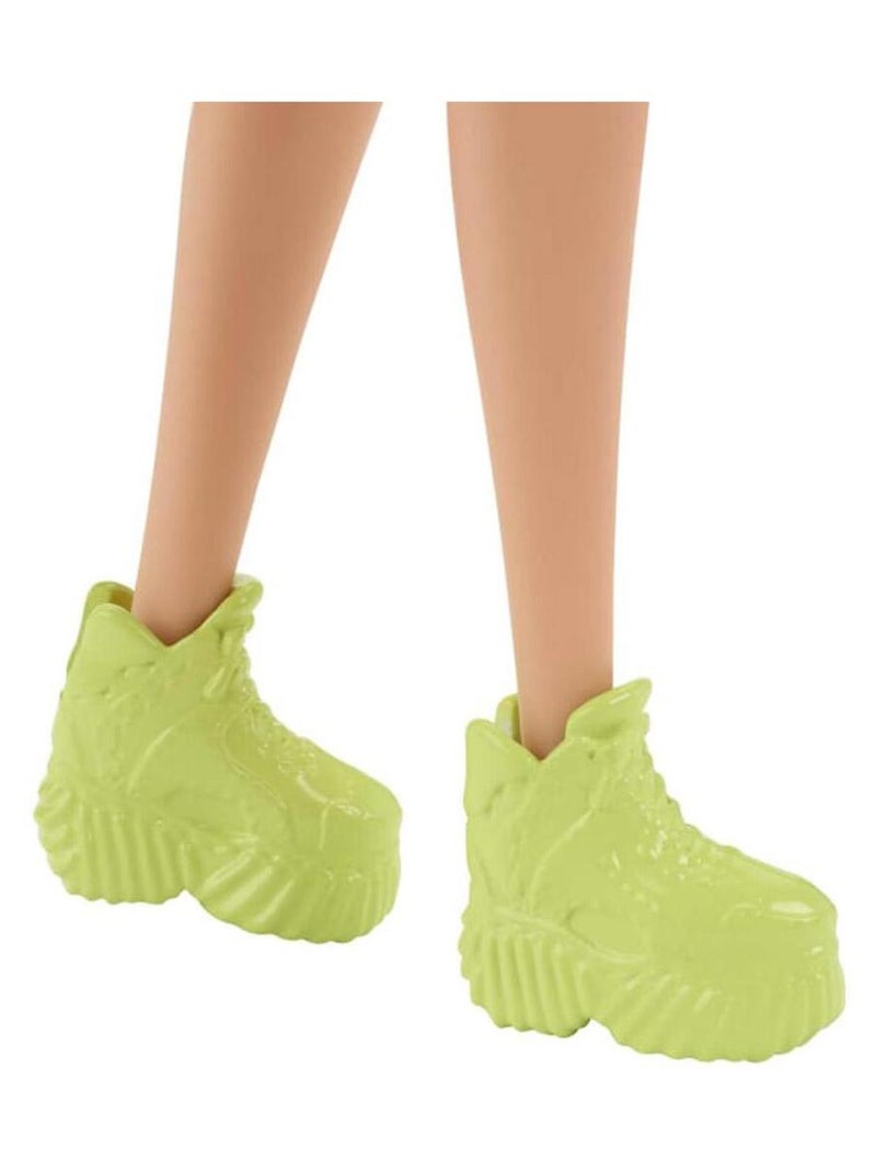 Poupée Barbie : Barbie Fashionista : mèches violettes Multicolore - Kiabi