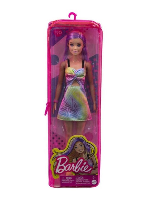 Poupée Barbie : Barbie Fashionista : mèches violettes - Kiabi