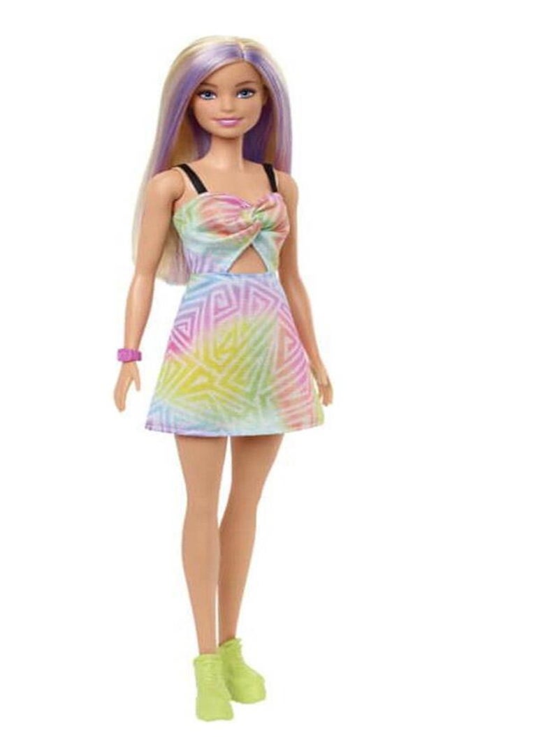 Poupée Barbie : Barbie Fashionista : mèches violettes N/A - Kiabi