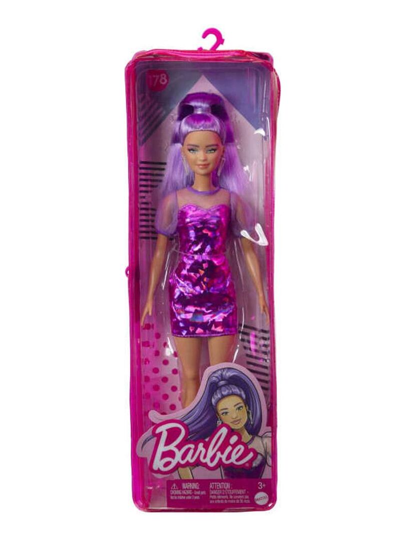 Poupée Barbie : Barbie Fashionista : Robe Violette - N/A - Kiabi - 17.58€
