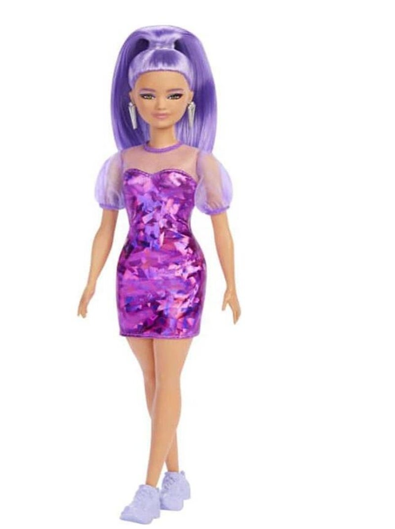 Poupée Barbie : Barbie Fashionista : Robe Violette N/A - Kiabi