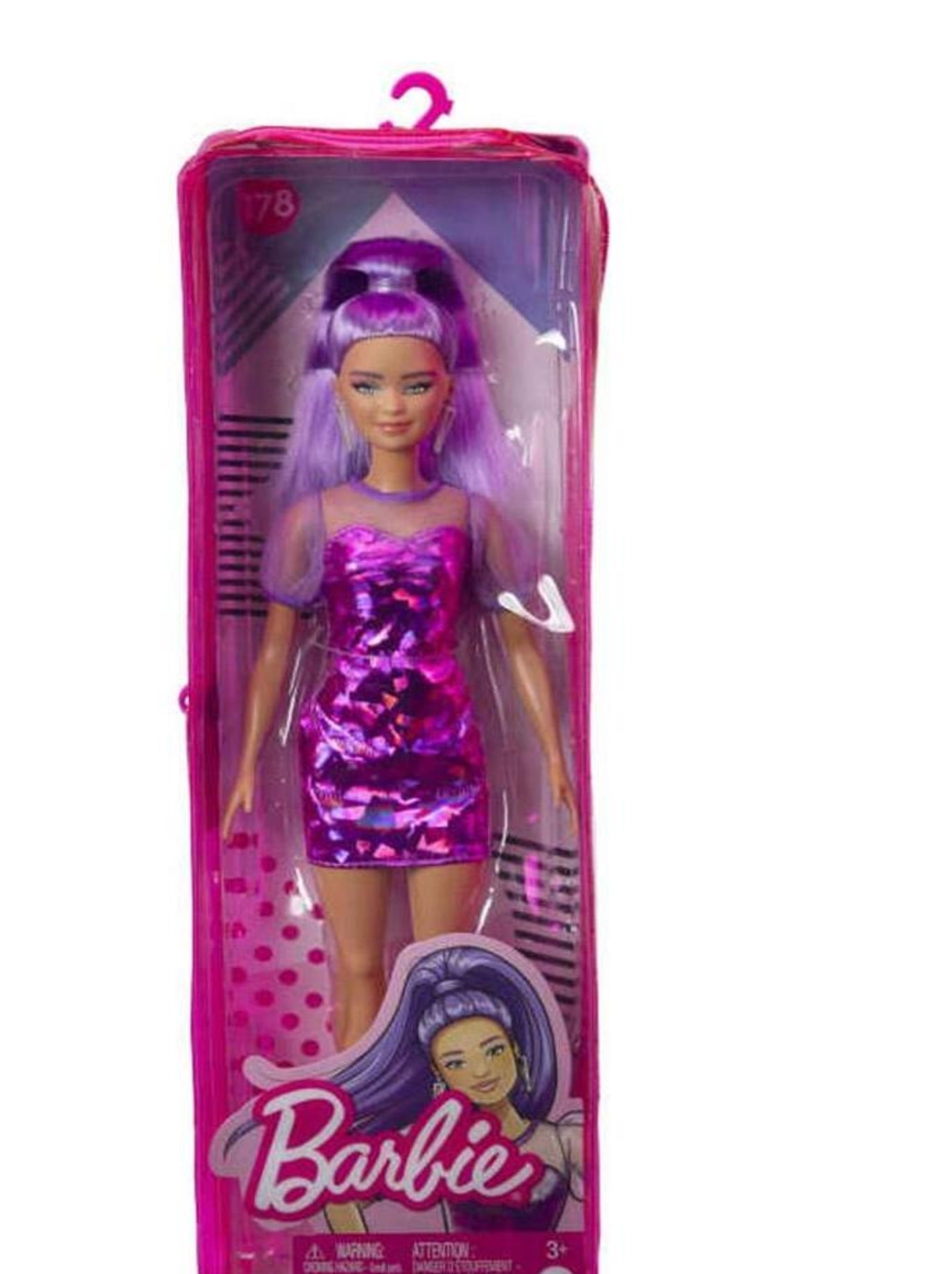 Poupee Barbie Barbie Fashionista Robe Violette N A Kiabi nu