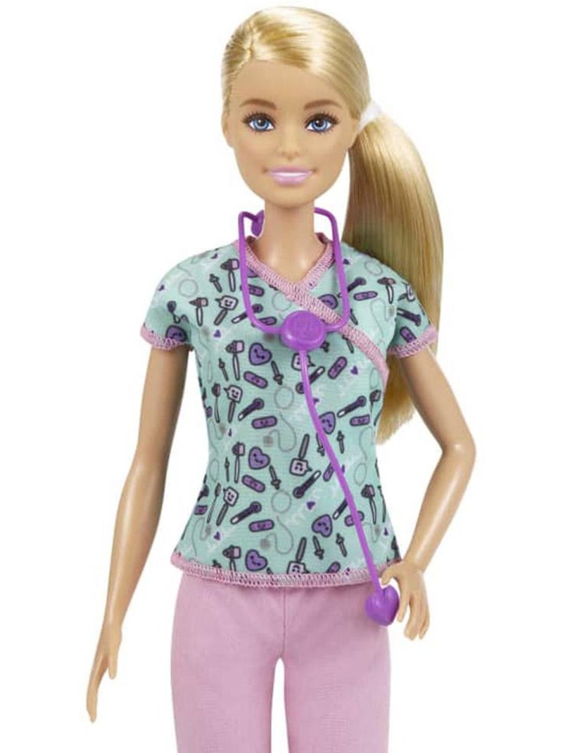 Poupée Barbie : Barbie Infirmiere Rose - Kiabi