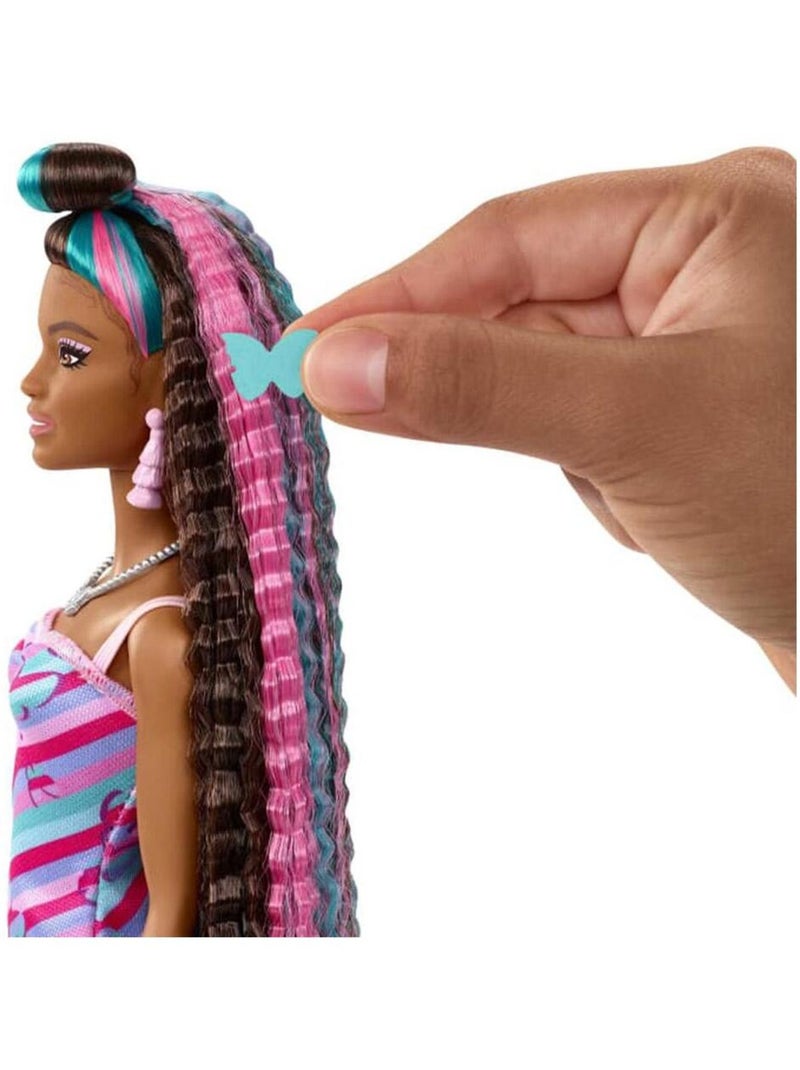Poupée Barbie : Barbie Ultra-Chevelure Papillons Multicolore - Kiabi