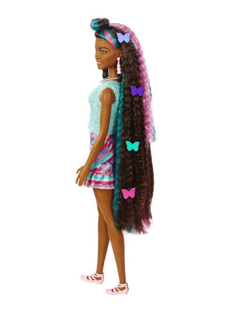 Poupée Barbie : Barbie Ultra-Chevelure Papillons Multicolore - Kiabi