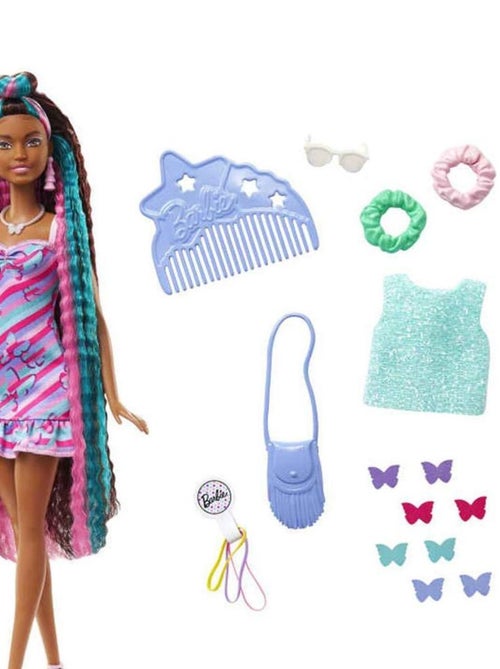 Poupée Barbie : Barbie Ultra-Chevelure Papillons - Kiabi