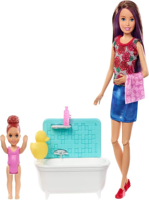 Poupée Barbie Coffret Babysitter - Mattel - Kiabi