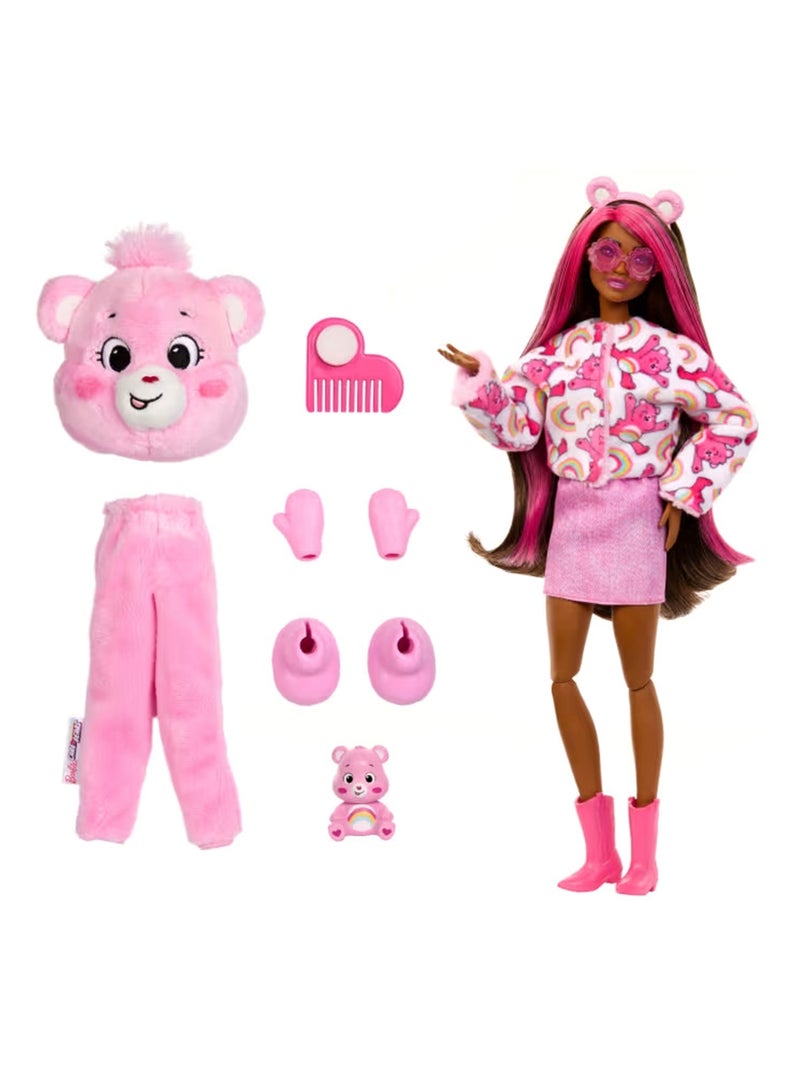 Poupée Barbie Cutie Reveal Bisounours Rose - Kiabi