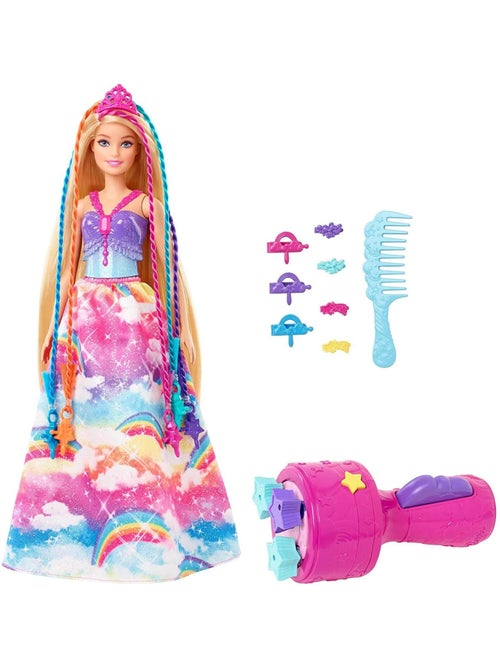Poupée Barbie Dreamtopia : Princesse Tresses magiques - Kiabi