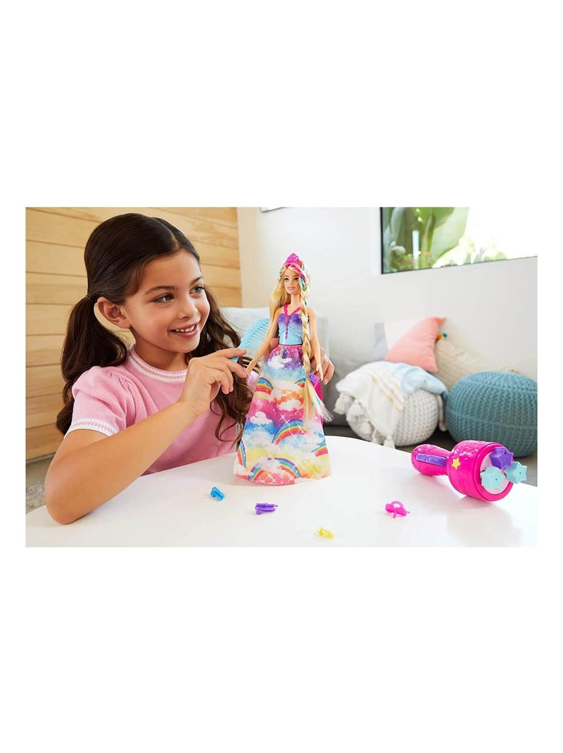 Poupée Barbie Dreamtopia : Princesse Tresses magiques Multicolore - Kiabi