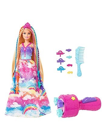 Poupée Barbie Dreamtopia : Princesse Tresses magiques - Kiabi