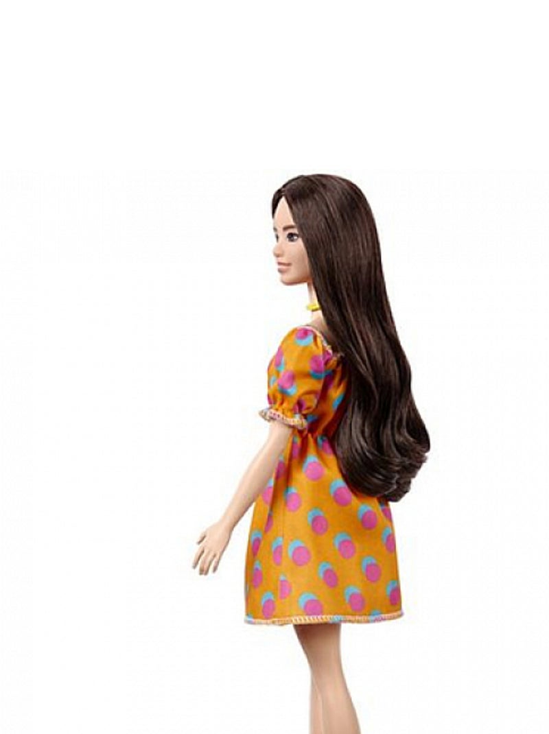 Poupée Barbie Fashionistas : Robe Orange Multicolore - Kiabi