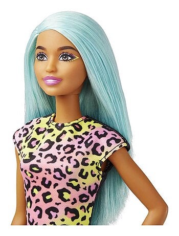 Barbie Grande Poupée Mannequin Brune Fashionistas Avec Une Robe