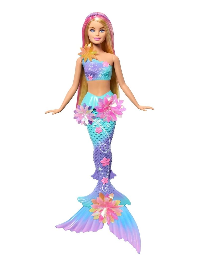 Poupée Barbie sirène - Fleur Magique Multicolore - Kiabi