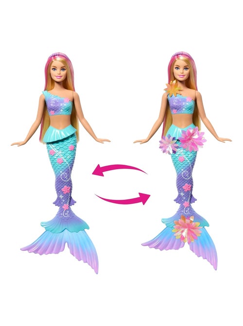 Poupée Barbie sirène - Fleur Magique - Kiabi