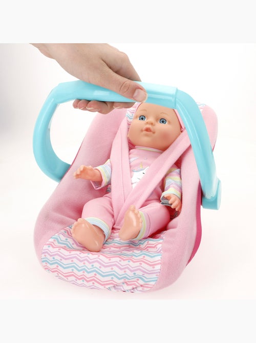 Poupée bébé 30 cm avec poussette et accessoires colorbaby's - Kiabi