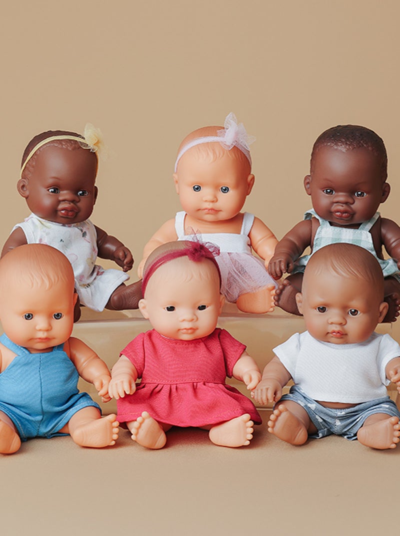 Poupée Bébé Africaine 21cm My Friends & Me Miniland Beige - Kiabi