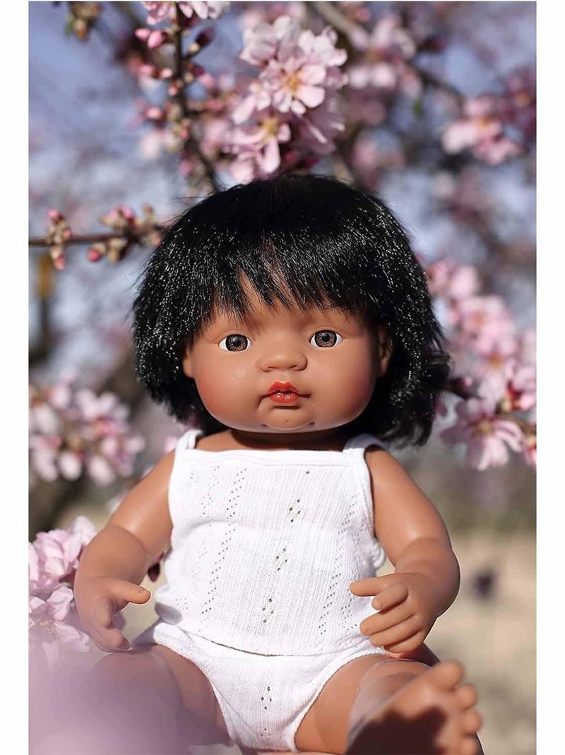 Poupée bébé fille, 38 cm Miniland Multicolore - Kiabi