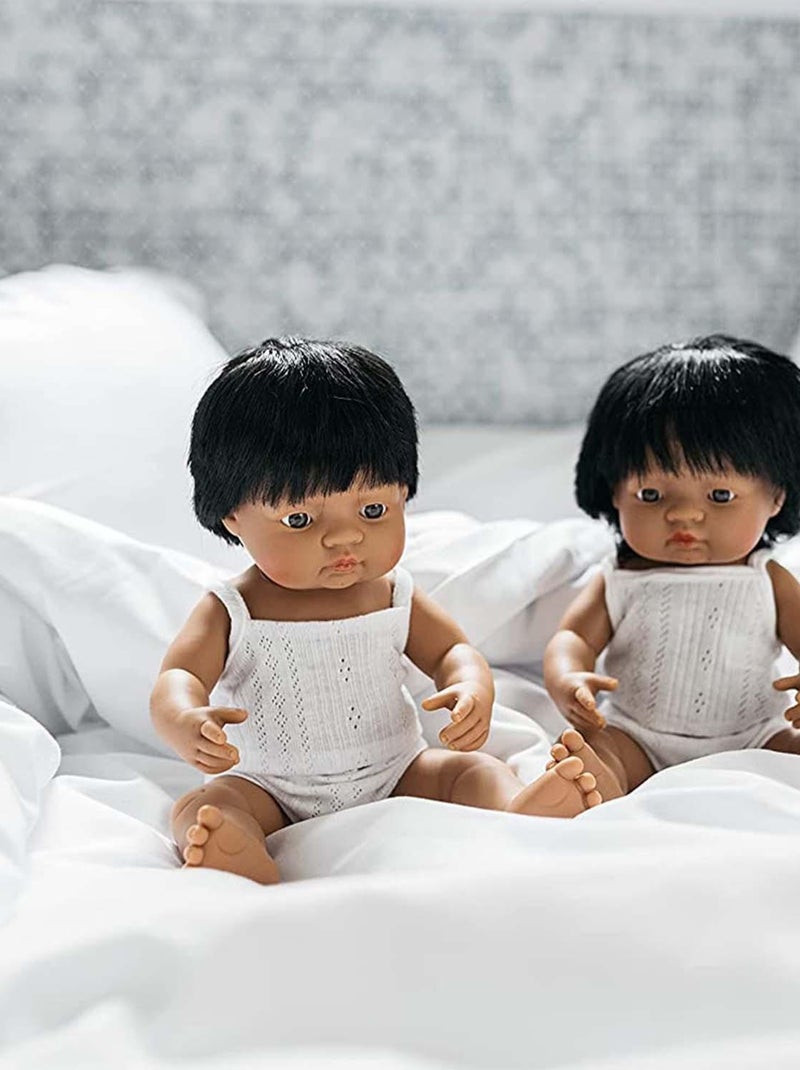 Poupée bébé fille, 38 cm Miniland Multicolore - Kiabi