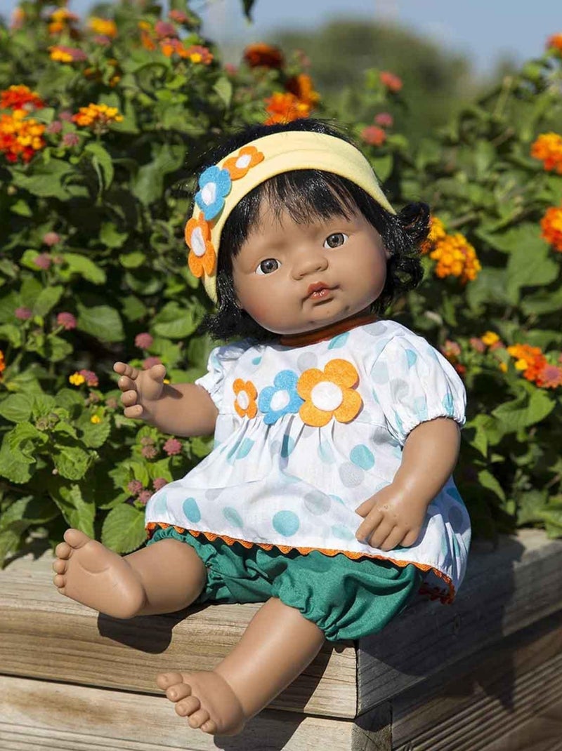 Poupée bébé fille, 38 cm Miniland Multicolore - Kiabi