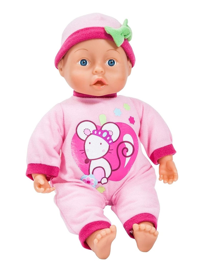 Poupée bébé First Words 33cm Rose - Kiabi