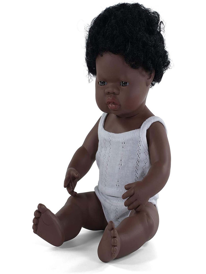 Poupée bébé garçon, 38 cm, Africain N/A - Kiabi