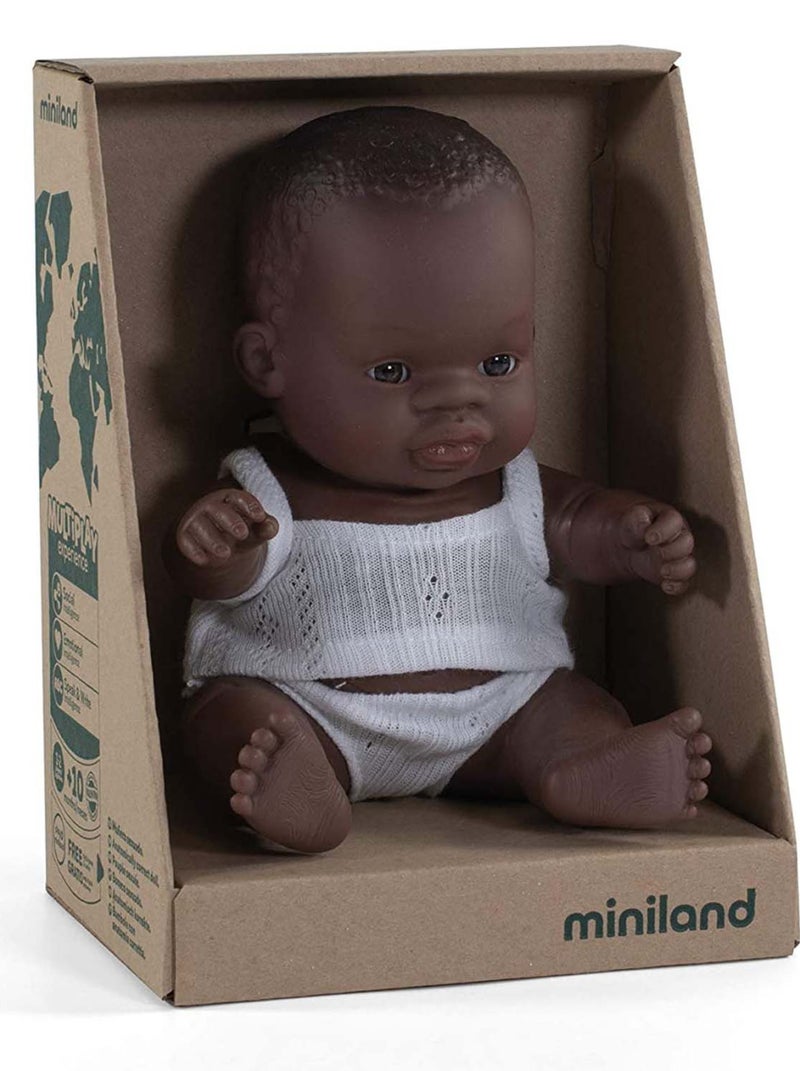 Poupée bébé petite fille, 21 cm, Africaine N/A - Kiabi