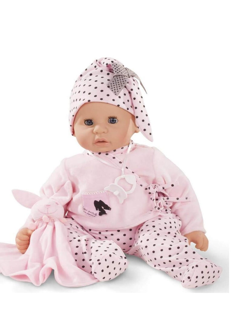 Poupée Cookie 48 cm : Tenue rose à pois noirs N/A - Kiabi