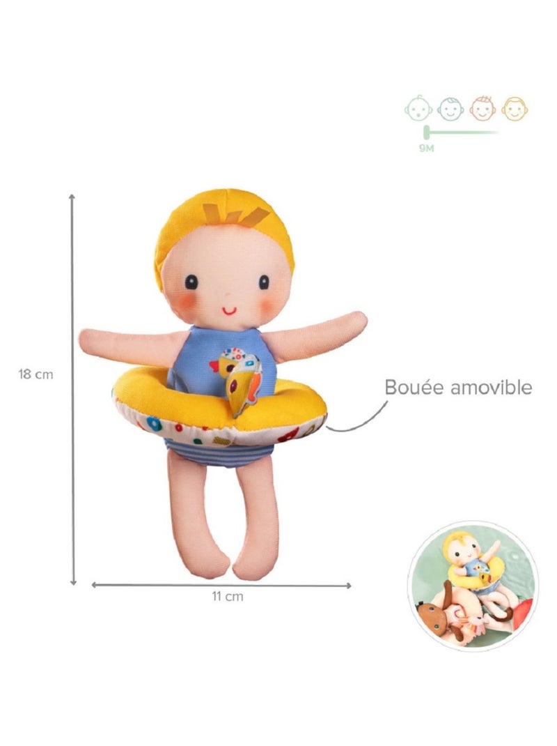 Poupée de bain Gaspard Jaune - Kiabi