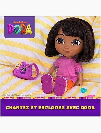 Poupée dora chante et explore - 2 chansons et 10 sons - spin master - a partir de 3 ans