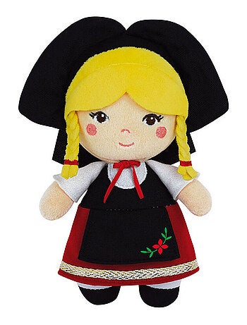 Poupée du monde alsacienne peluche et 20cm