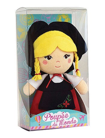 Poupée du monde alsacienne peluche et 20cm
