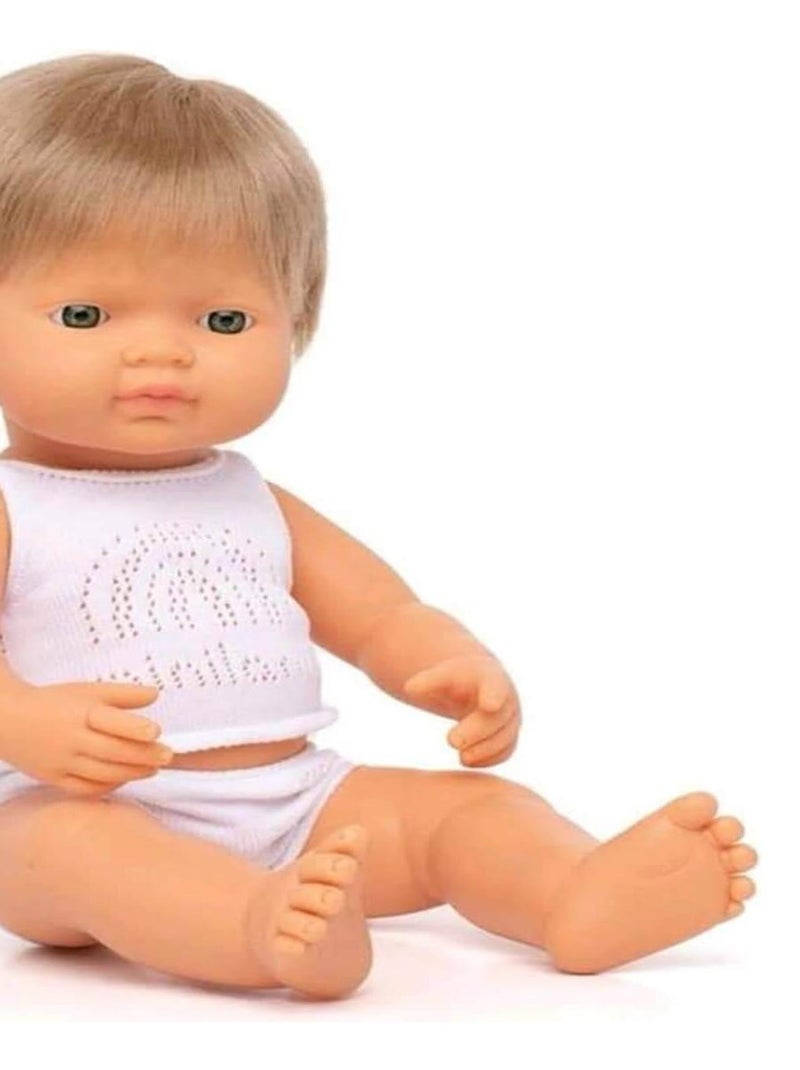 Poupée garçon Européen- Cheveux blond foncé - 38 cm N/A - Kiabi