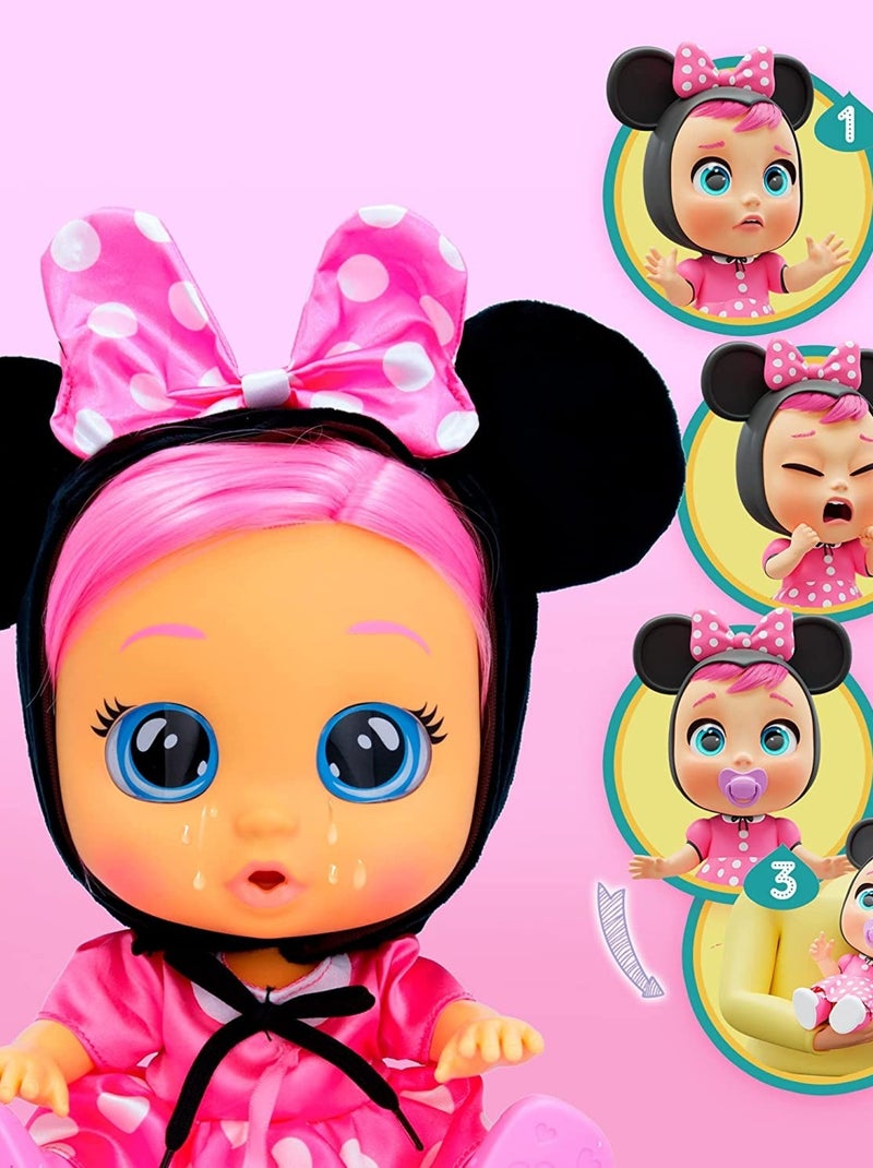 Poupée Interactive Dressy Minnie - Cry Babies Multicolore - Kiabi