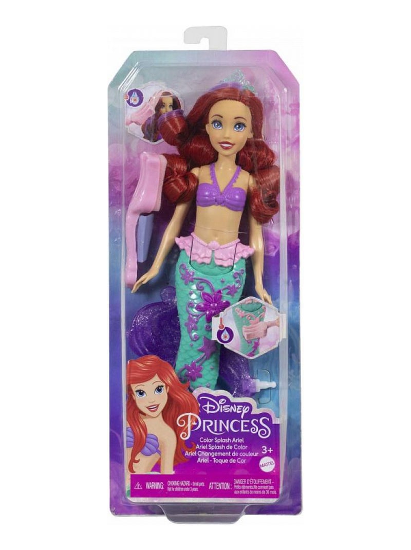 poupee manequin Ariel sirene cheveux magique Rose - Kiabi