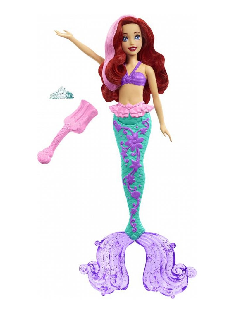poupee manequin Ariel sirene cheveux magique Rose - Kiabi