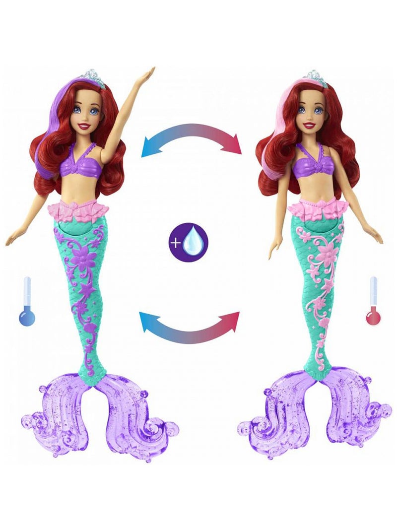 poupee manequin Ariel sirene cheveux magique Rose - Kiabi