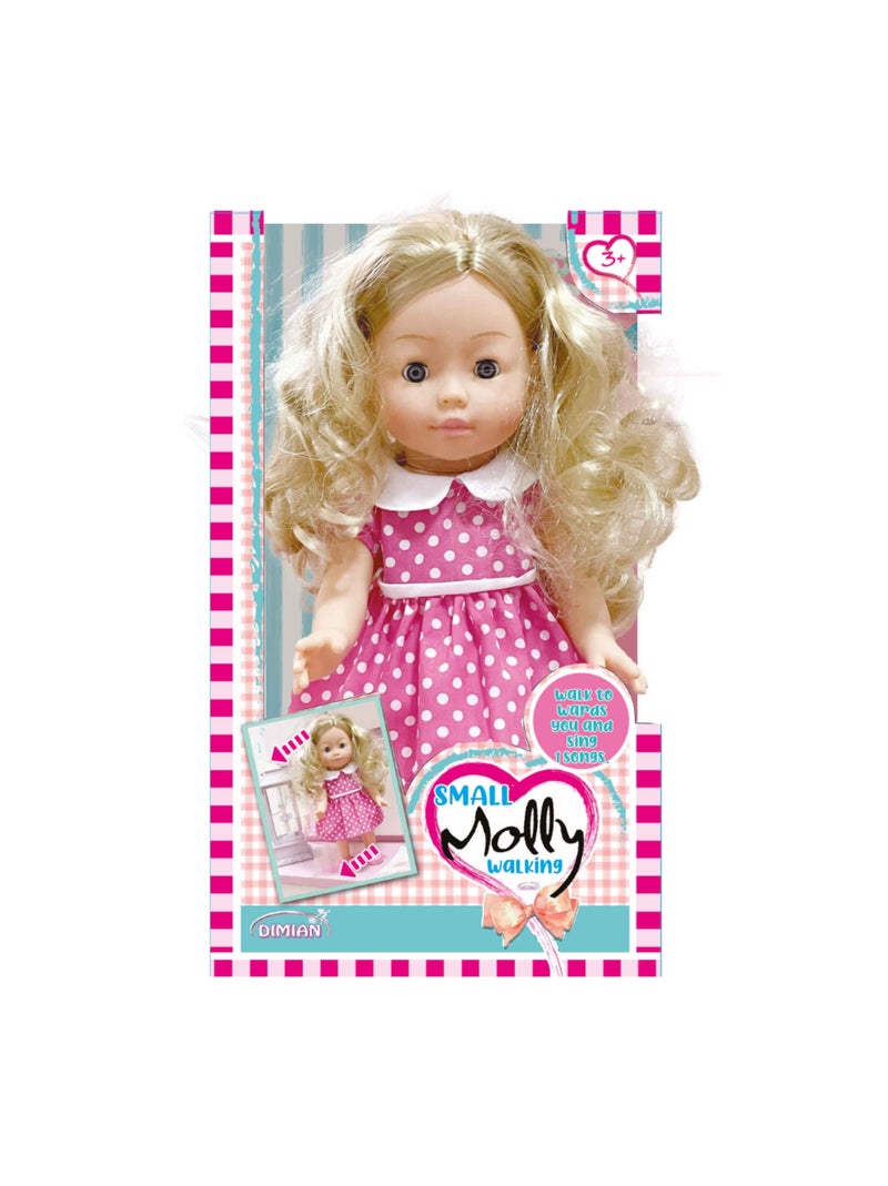 Poupée Molly marche - 33cm Blanc Beige - Kiabi