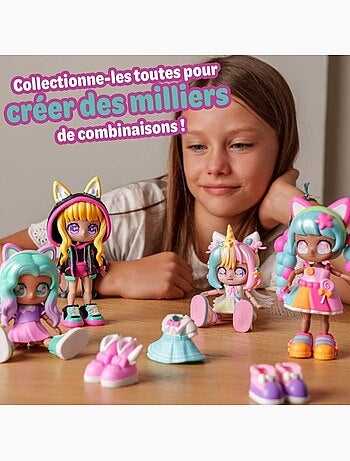 Poupée personalisable - bandai - animakii - hea26352 - magicienne et ecolière