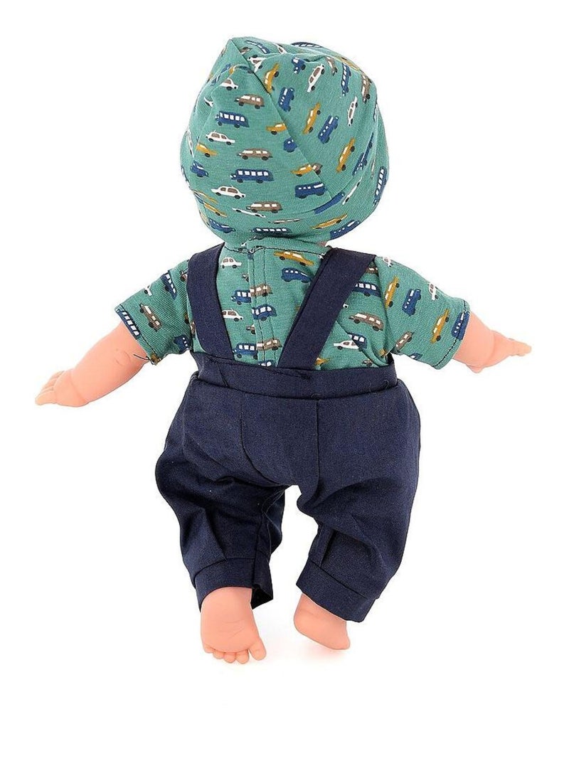 Poupée Petit Câlin souple 28 cm Gabriel Vert - Kiabi