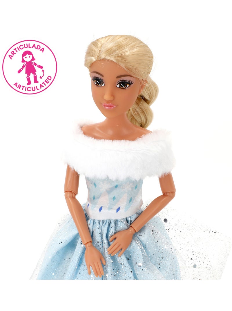 Poupée princesse 30 cm avec cheval blanc et accessoires isabella N/A - Kiabi